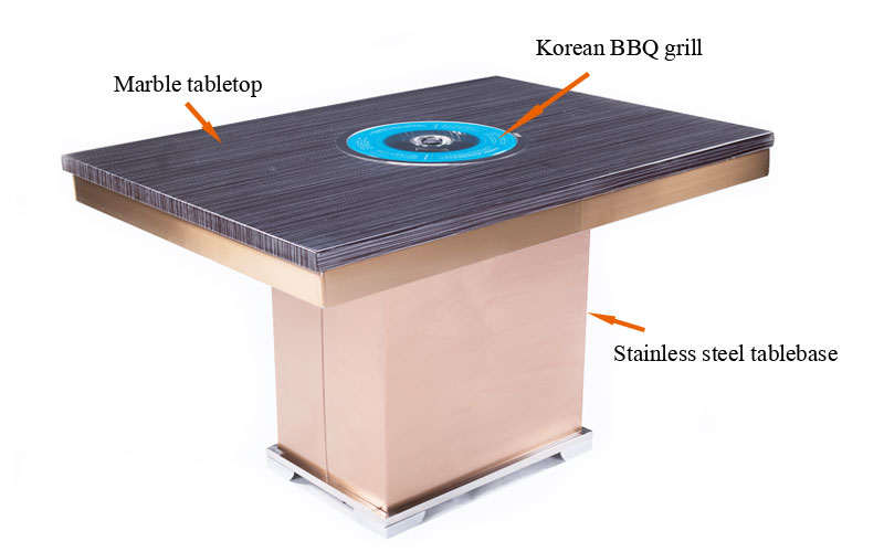cenhot coreano mesas de barbacoa / parrilla mesas de barbacoa' structure