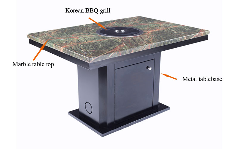 Cenhot venta caliente restaurante coreano mesa de barbacoas' structure