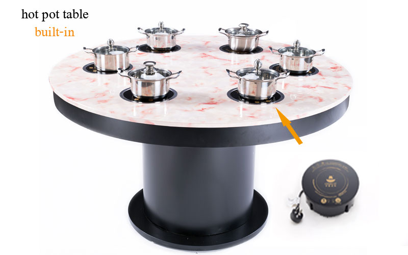 hot pot induction cooker built-in the shabu shabu restaurant hot pot dining tables -CENHOT
