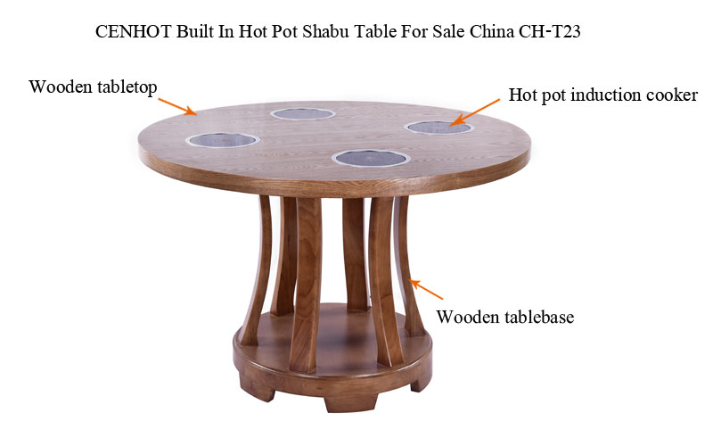 CENHOT Built In Hot Pot Shabu Table For Sale China CH-T23 table structure