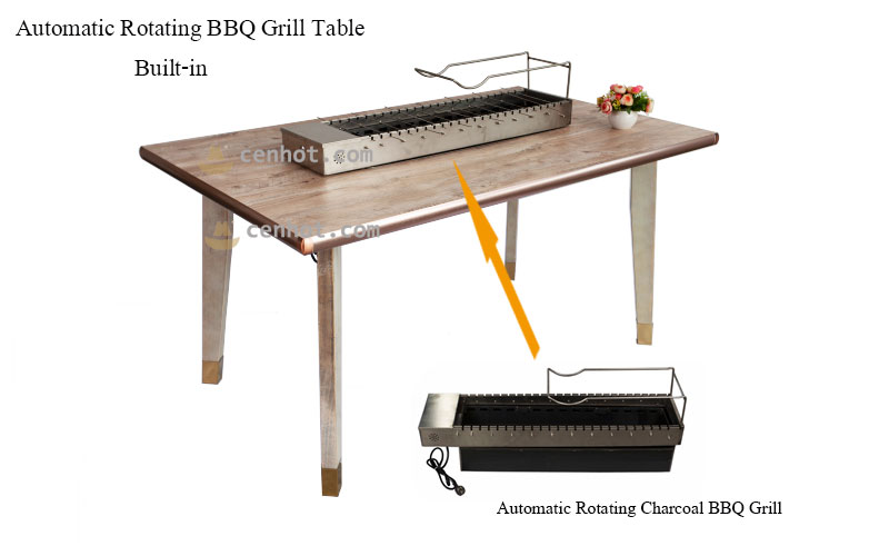 Restaurant Automatic Rotating BBQ Tables - CENHOT