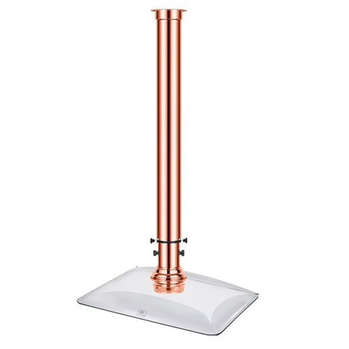 glass charcoal extractor fan