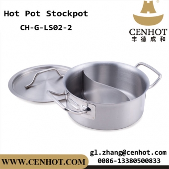 CENHOT Shabu-shabu Hot Pot con Divider Restaurant Heavy Stock Pot