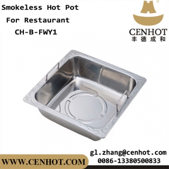 CENHOT Commercial Restaurant Smokeless Hot Pot integrado en la mesa 