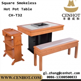 Restaurante de madera cenhot ollas calientes mesas y sillas conjuntos fabricantes