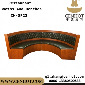 cabinas de medio círculo de madera cenhot para proveedores de restaurantes china ch-sf22 