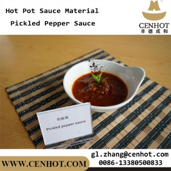cenhot asiático olla caliente condimentos encurtido suministro de salsa de pimienta